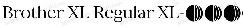 Brother XL Regular XL字体转换